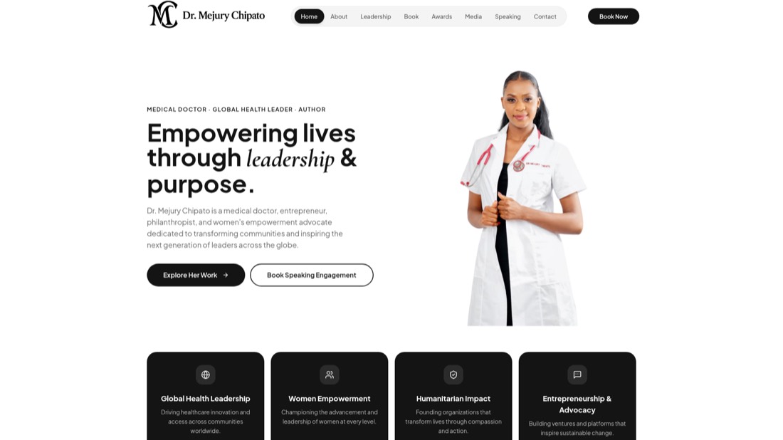 Dr Mejury Chipato website