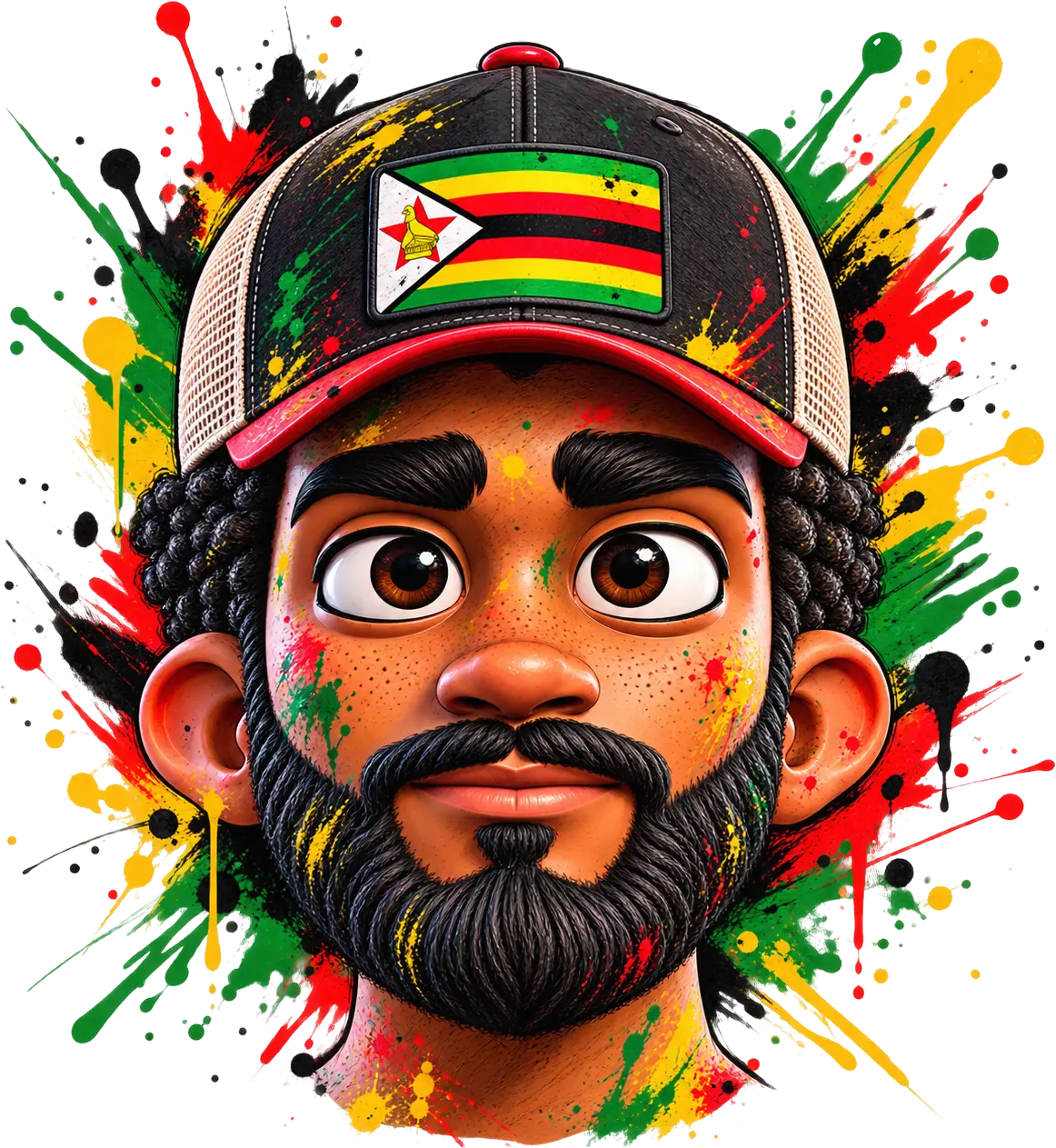 3D character portrait of Tyga Sparta