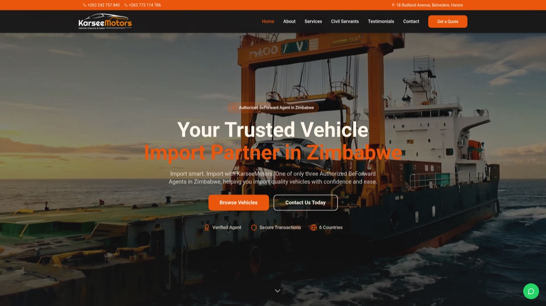 Karsee Motors website
