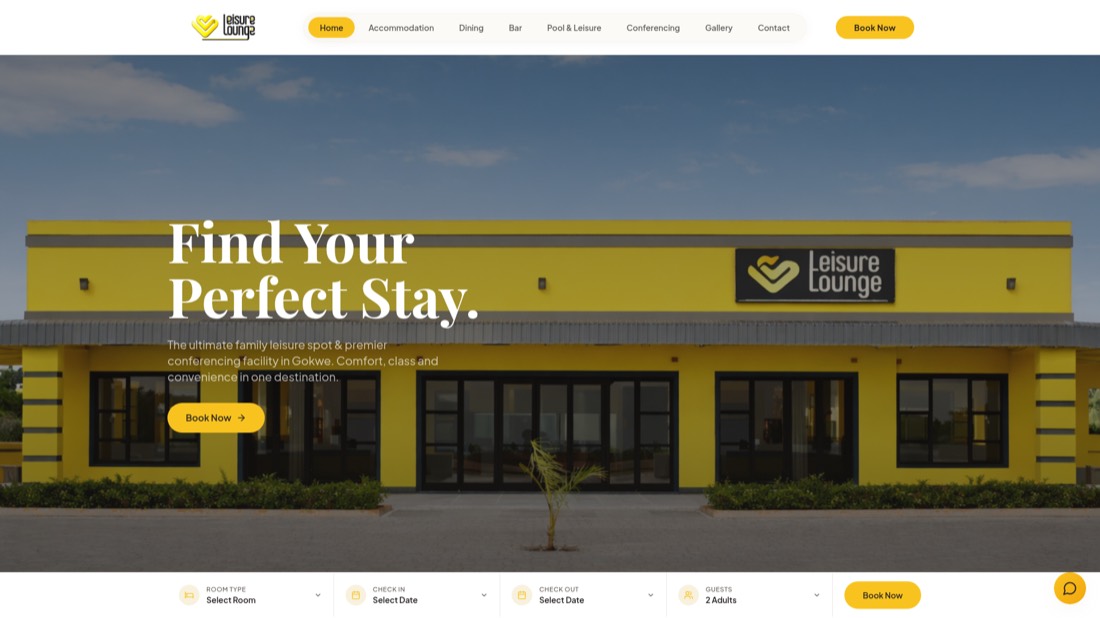 Leisure Lounge Gokwe website