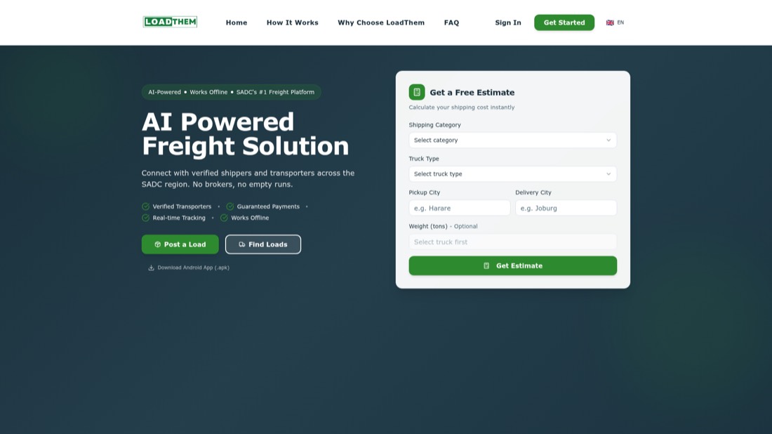 LoadThem website