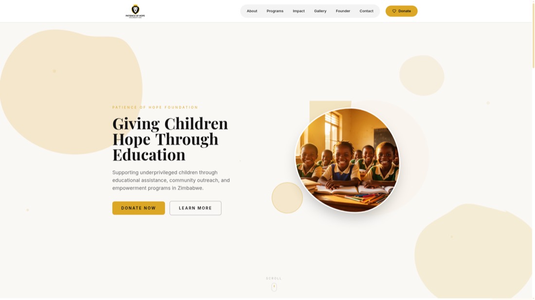 Patience of Hope Foundation website