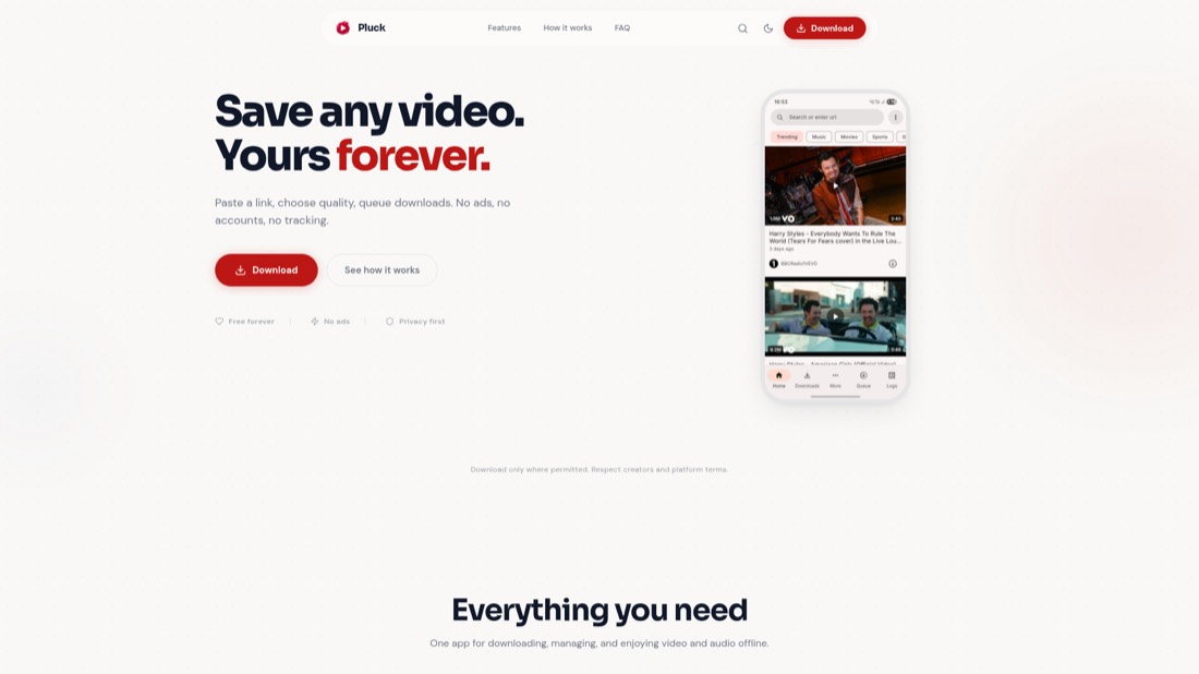 PluckAPK website